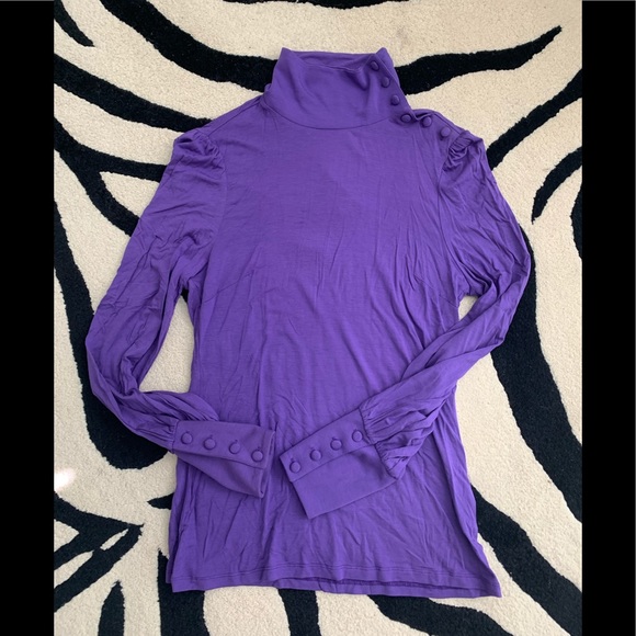 INC International Concepts Tops - INC NWT Purple Turtleneck